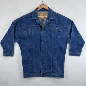 Tru Blue DenimWear Jacket Youth Medium 10-12 Blue Denim Trucker Uruguay
